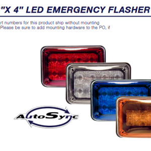 K60 – 6”x4” LED Emergency Flasher (RED LED)