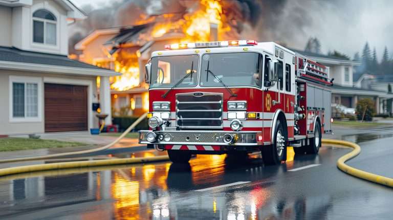 photo of a recent fire engine truck for sale by Bradford Fire Apparatus.