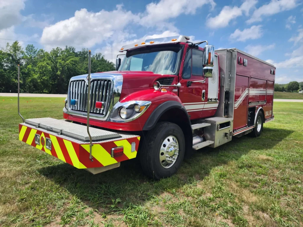 Used rescue trucks for sale at Bradford Fire Apparatus, including rescue pumpers and quick-attack units